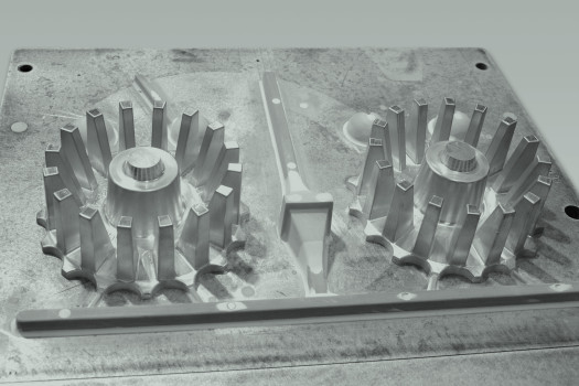 Afgewerkt gieterijmodel