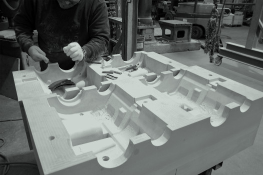 Afwerking PUR matrijs