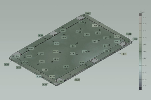 Afwijking stuk vs CAD-model